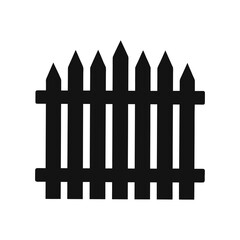 wooden fence isolated