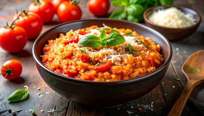 Delicious Tomato Risotto Dish.
