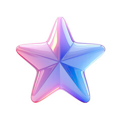 Fototapeta premium 3D iridescent star graphic