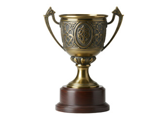 Isolated Bronze Celtic Trophy Prize Award Success Victory Competition Achievement Reward