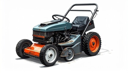 Obraz premium tractor isolated on white background