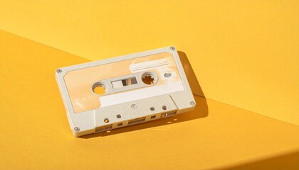 Obraz premium Retro cassette sensibility staying above the sunburst 