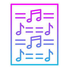 Music sheet Icon