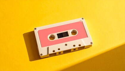 Obraz premium Retro cassette sensibility staying above the sunburst