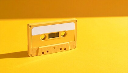 Fototapeta premium Retro cassette sensibility staying above the sunburst