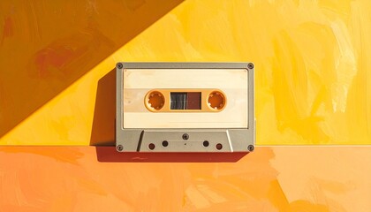 Retro cassette sensibility staying above the sunburst