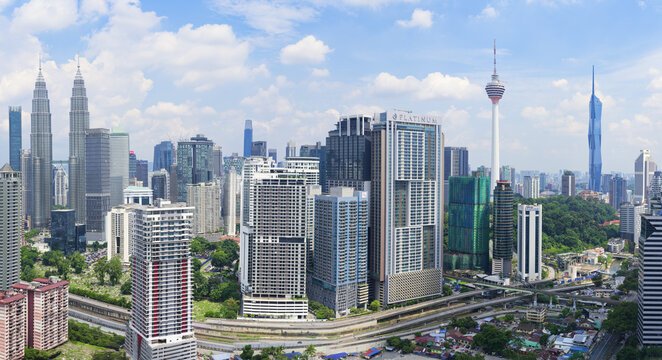 Kuala Lumpur city skyline, Malaysia, Asia