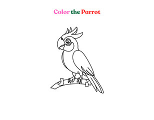 Cartoon-style ice cream cone for coloring activity book