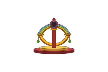 Bangle stand design vector