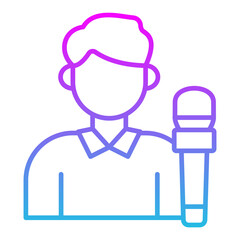 Obraz premium Reporter Icon