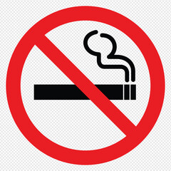 No smoking sign transparent png. High resolution vector icon