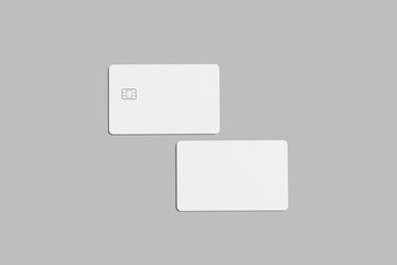 Credit Card Blank Mockup with shadow