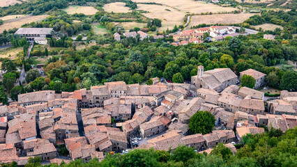 Obraz premium Fortezza di Radicofani, Toscana, Val d'Orcia