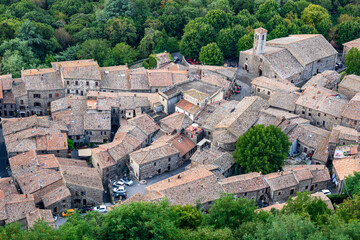 Obraz premium Fortezza di Radicofani, Toscana, Val d'Orcia