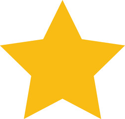 yellow Star png.  Bright Yellow Solid star Shape