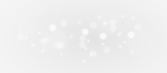 Elegant white sparkling stars with soft snow shimmer, vibrant glowing shine and luxury holiday light