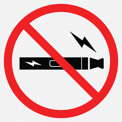 No vaping sign transparent png. High resolution vector icon