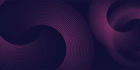 Futuristic abstract background. Glowing circle lines design. Swirl circular lines element. Future technology concept. Horizontal banner template. Suit for cover, banner, website. line circle modern