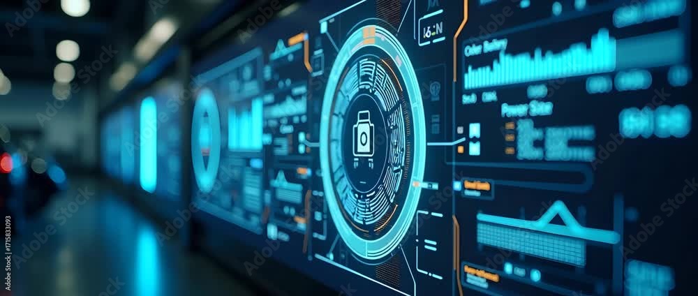 Poster battery swapping technology interface: dynamic digital displays & automated systems for rapid ev pow