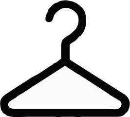Padded Hanger &ndash; Minimalist Vector Flat Style in a Naive Design for Closet Organization and Fashion Retail

