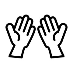 Obraz premium Devotional Hand Vector Line Icon Design