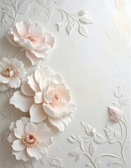 A soft, luxurious background with a subtle floral relief.
