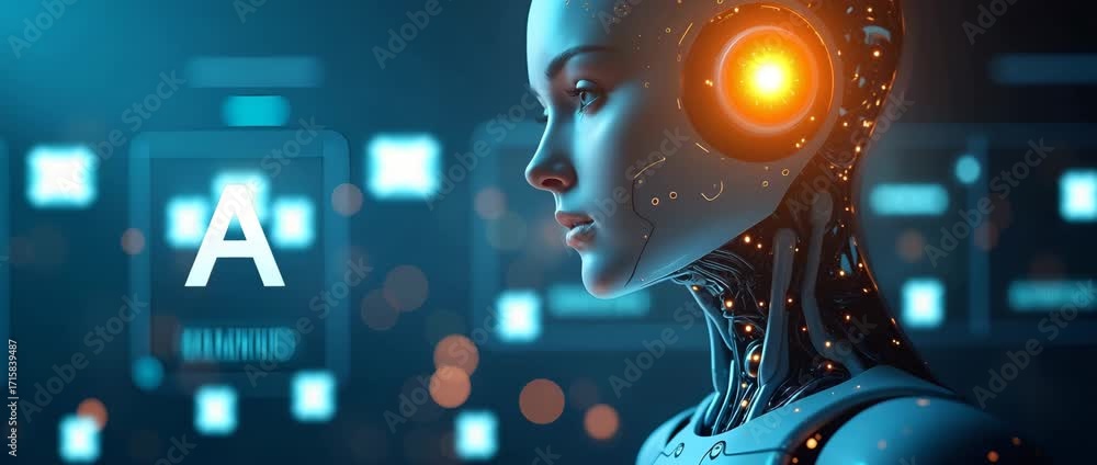 Poster Agentic AI Systems: Smart Automation & Innovative Frameworks for Modern Professionals - Refined Visuals in Photo Stock Concept with Empty Space for Customization