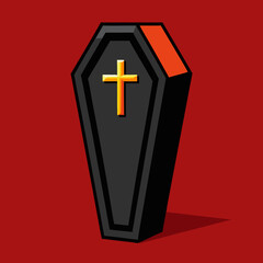 Obraz premium cross in the dark