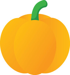 vector illustration of pumpkin with steam for autumn fall season