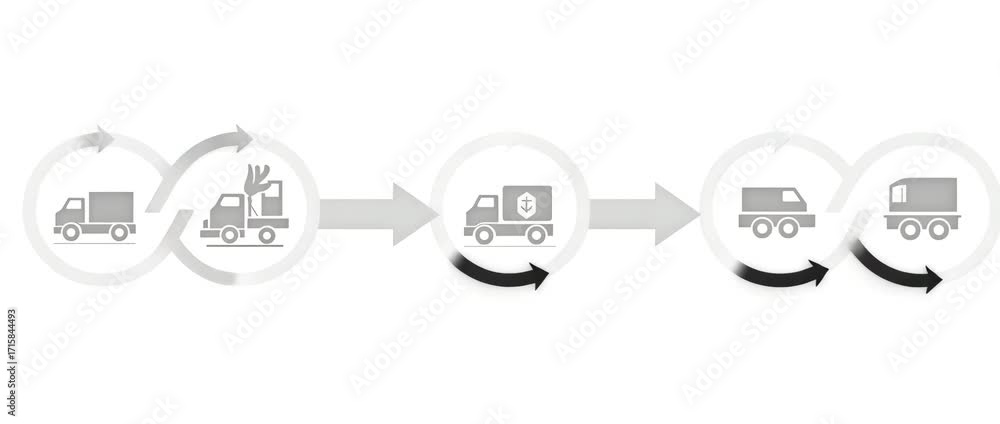 Poster streamlined goods clearance infographic mapping declaration inspection release steps through numbere