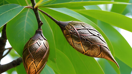 Close up Cassod tree, Thai copper pod.