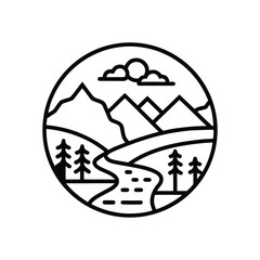 A funny cartoon illustration of a cute cake icon for a restaurant menu design