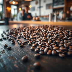 coffee beans in the ground