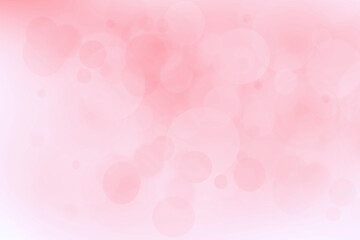 Abstract blurred fresh vivid spring summer light delicate pastel pink white yellow bokeh background texture with bright circular soft color lights. Beautiful backdrop illustration.