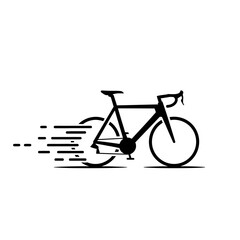 Fast Racing Bicycle Silhouette Design