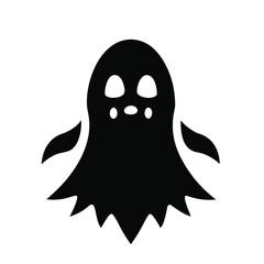 funny halloween ghost cartoon vector icon