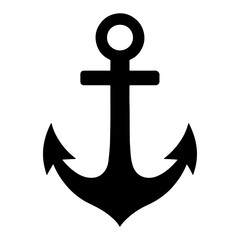 Anchor Silhouette – Minimal Nautical Symbol of Stability and Strength