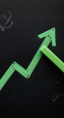 green arrow graph