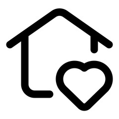 smart home outline icon set