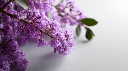Purple flowers styled botanical lifestyle advertising product composition photography floral spring