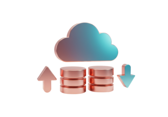 Isolated Cloud Storage Upload and Download Concept, Database Synchronization, Server Backup