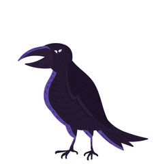 scary crow try to sneek out