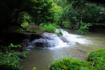 Quiet natural waterfall scenery.