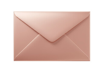 Isolated postal envelope in a gentle pastel shade, communication for business or personal