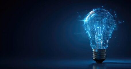 Innovative Lightbulb Concept Illustrates Technological Advancement.
