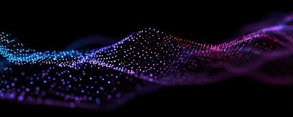 Abstract Wave of Particles.