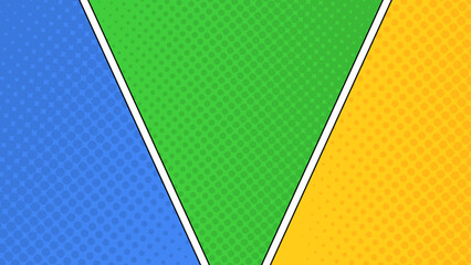Colorful Comic Pop Art Triangle Background Vector © Alihaaz Creations