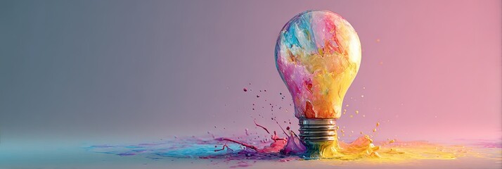 Colorful Lightbulb Idea Inspiration.