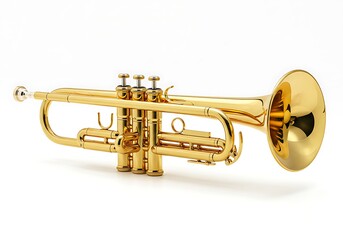 Obraz premium Golden trumpet instrument