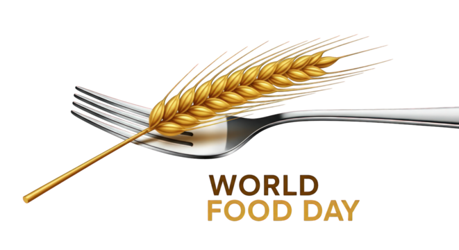 Spoon with Wheat Husk symbolizing World Food Day